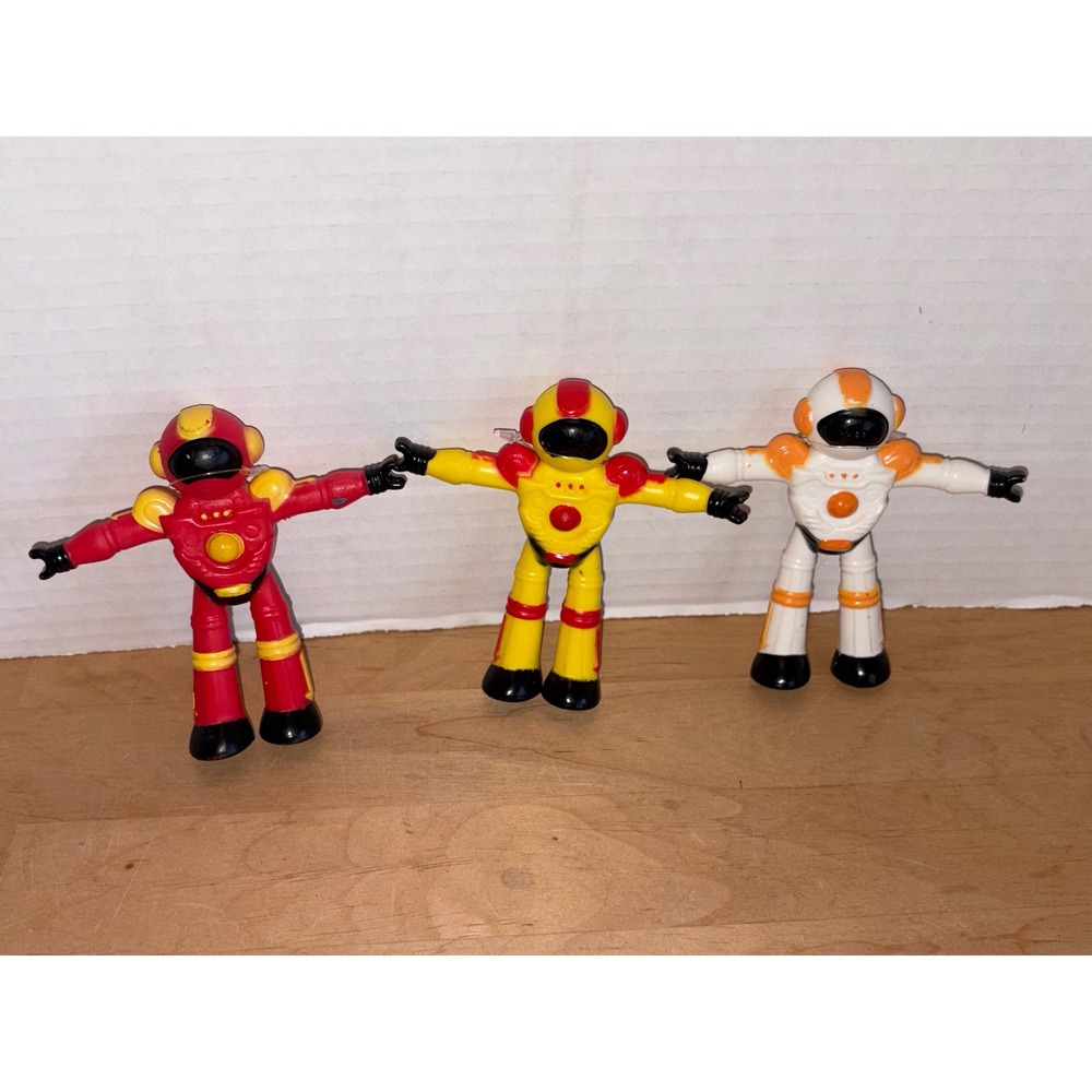 Unbranded Bendable Space Astronaut Robot Action Figures – Set of 3